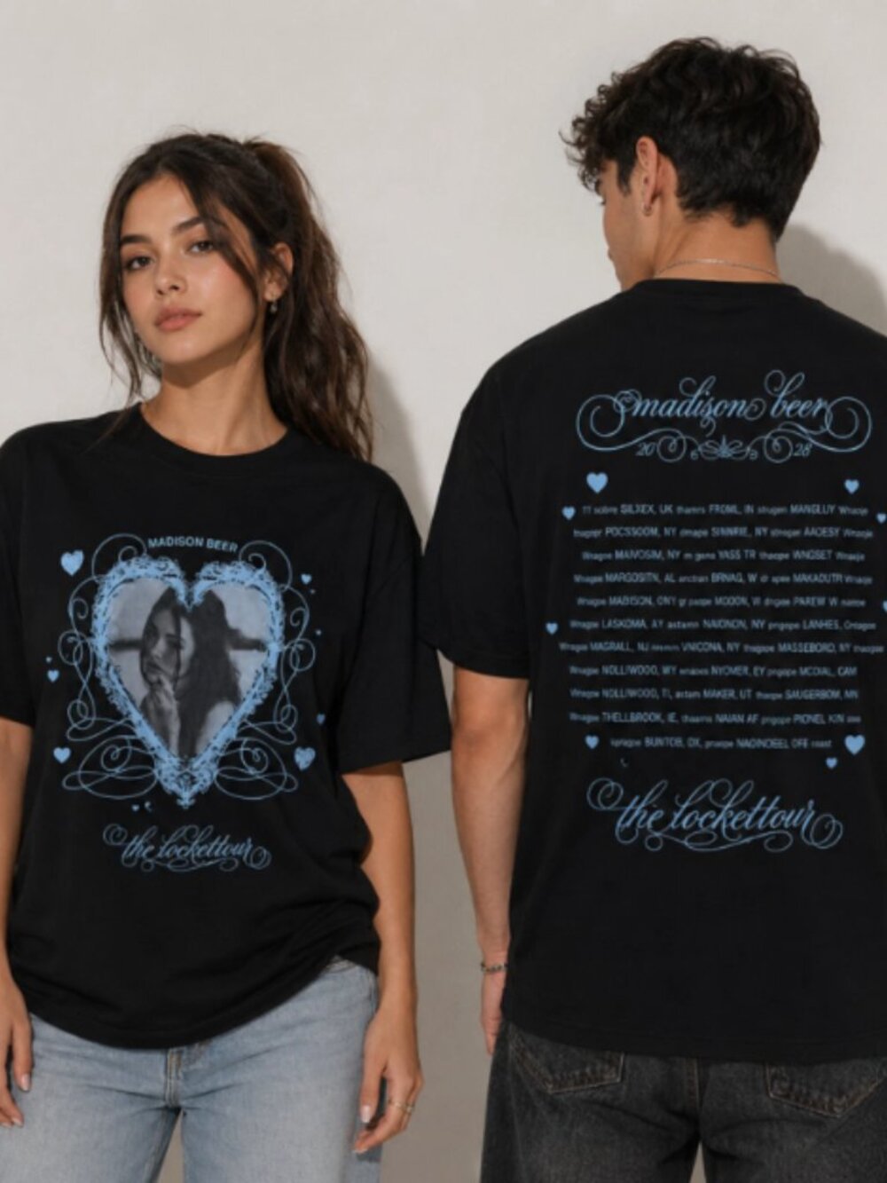 Madison Beer The Locket Tour Graphic Black T-Shirt